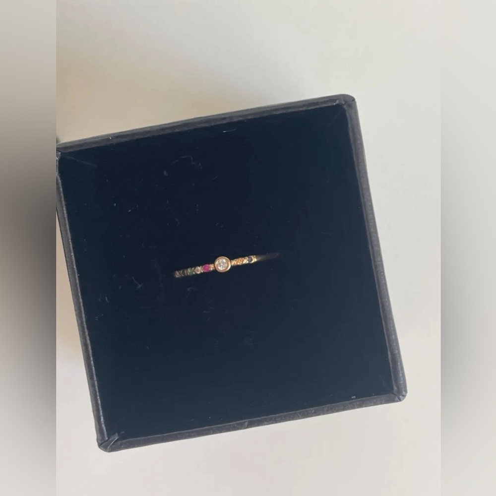 Diamond Dot Rainbow Gems Stack Band